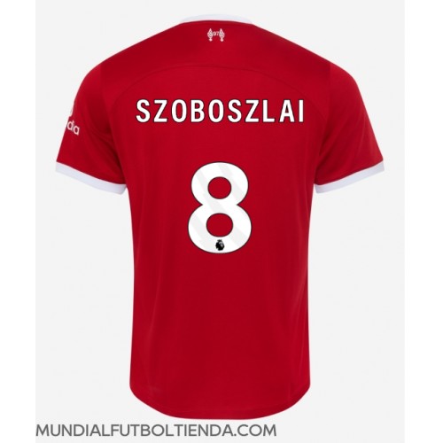 Camiseta Liverpool Szoboszlai Dominik #8 Primera Equipación Replica 2023-24 mangas cortas